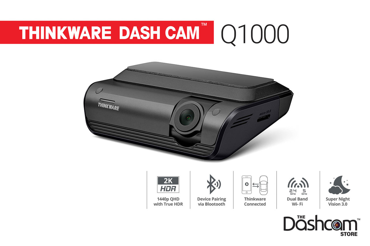 New Thinkware Q1000 Front + Rear 2K QHD Dash Cam For Sale