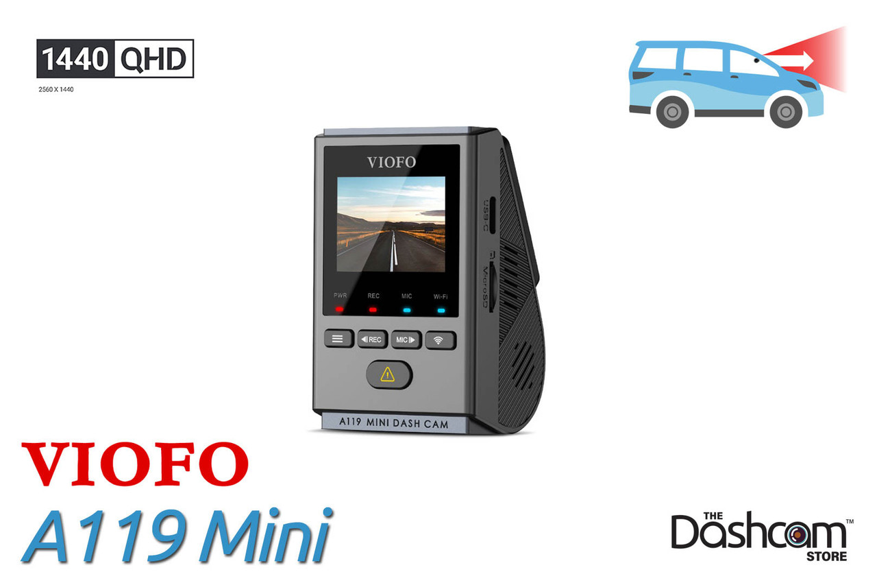 VIOFO A119 Mini 2 Voice Control WiFi Dash Camera: 2K Video, Day