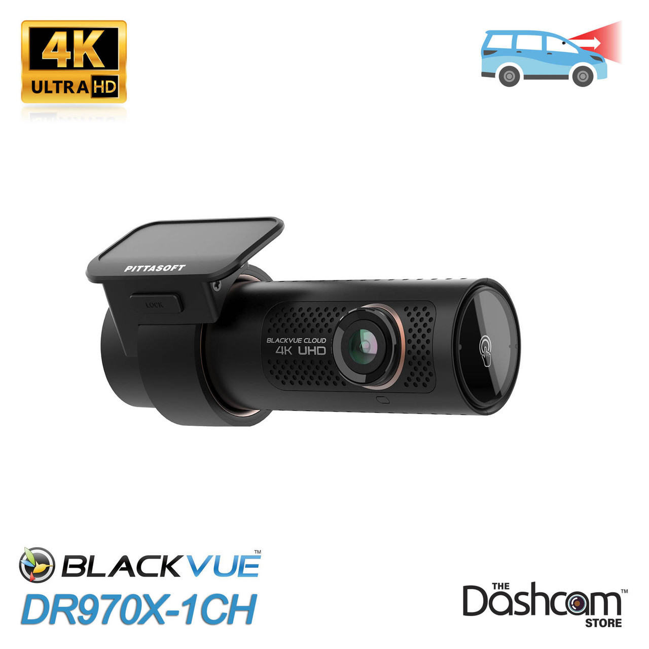 BlackVue DR970X-2CH 64gb | 4K/Full HD Dual-Channel Cloud Rear Dashcam | Built-in Wi-Fi, GPS, Parking Mode Voltage Monitor | LTE and Mobile Hotspot