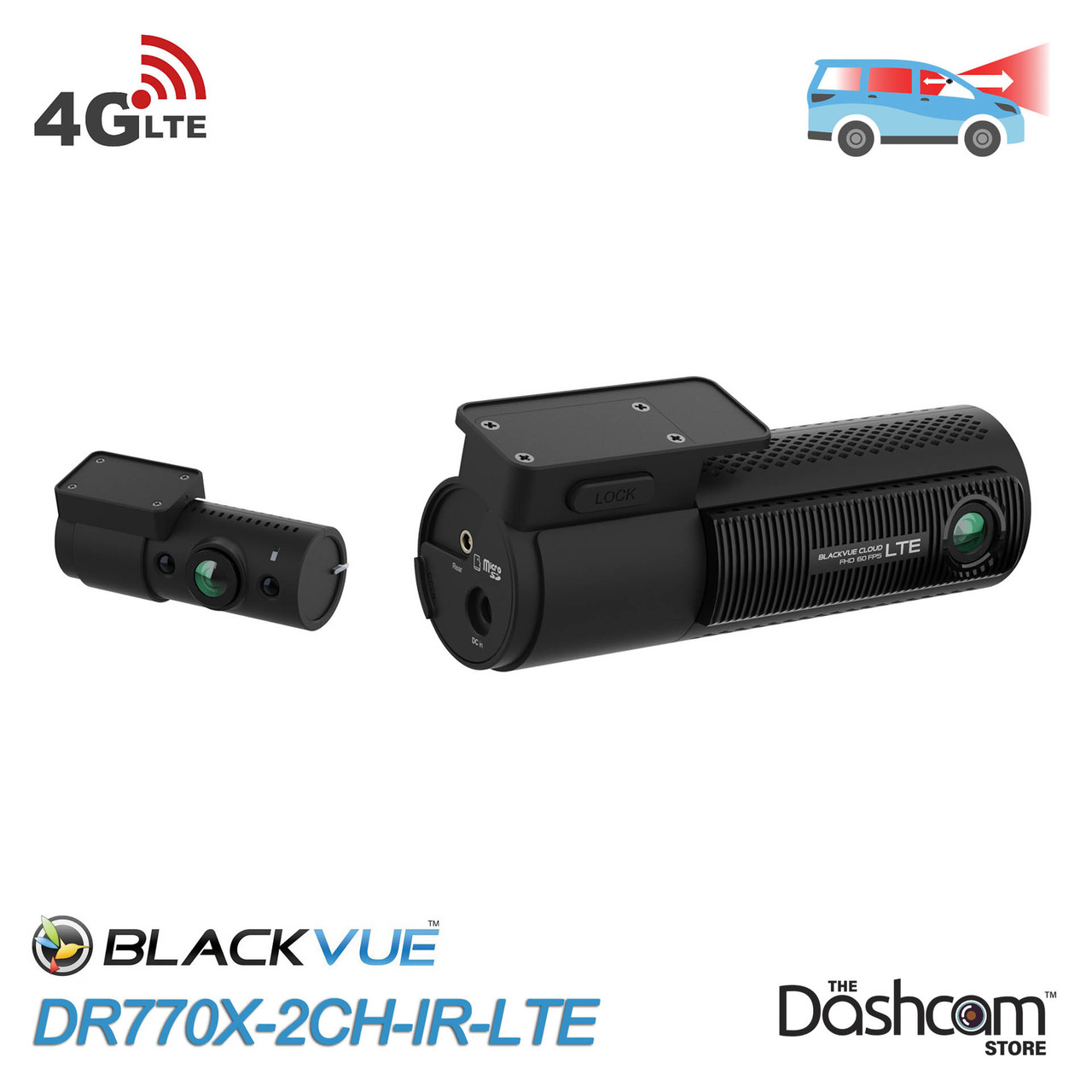 BlackVue DR770X-2CH-LTE/-IR Front & Rear OR Front & Interior