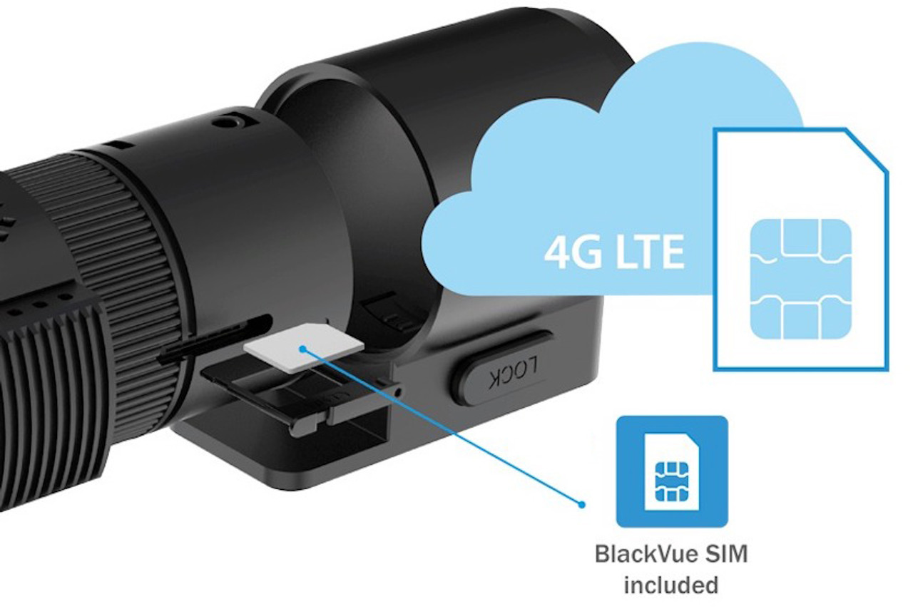 BlackVue DR970X-2CH LTE Dual Lens 4K GPS WiFi Dash Cam w/ Built-In 4G-LTE  For Front/Rear