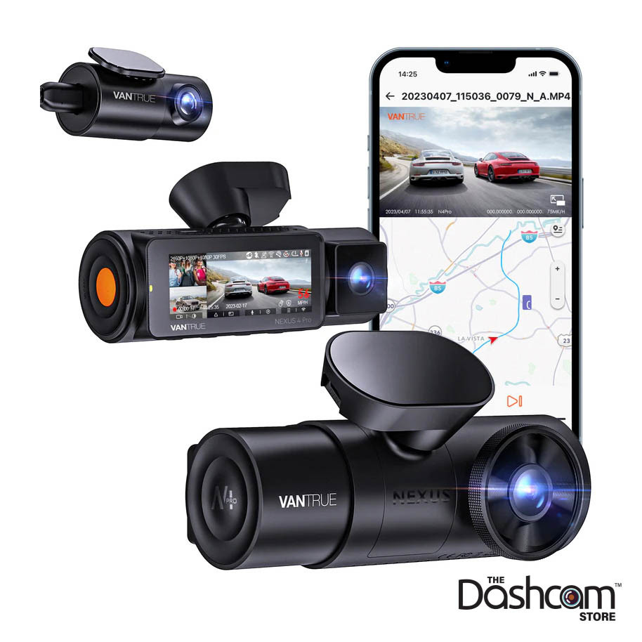 Shop Vantrue N4 PRO 4K Dash Cam, Amazing 3-Channel Recording