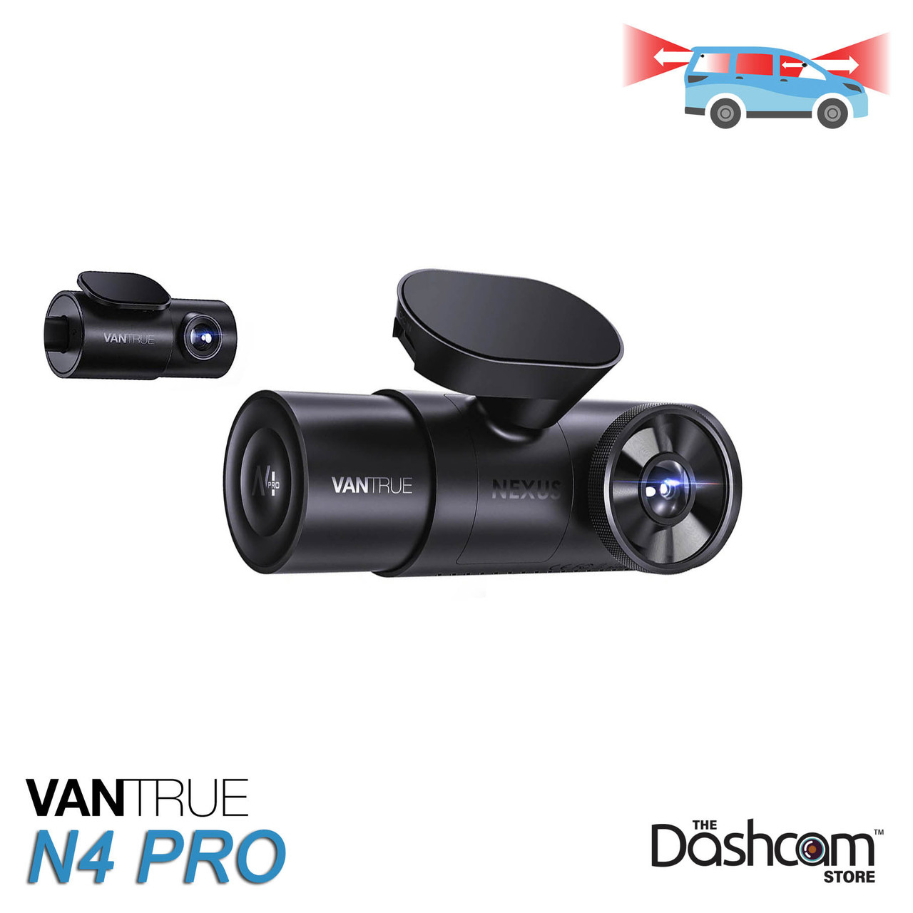 Shop Vantrue N4 PRO 4K Dash Cam, Amazing 3-Channel Recording