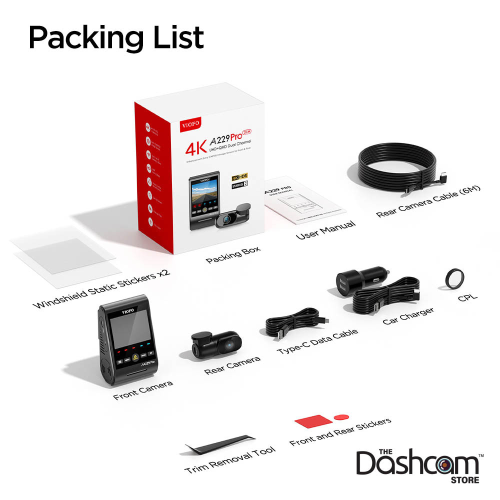 VIOFO A229 Pro Duo Dash Cam - Thumbnail 4
