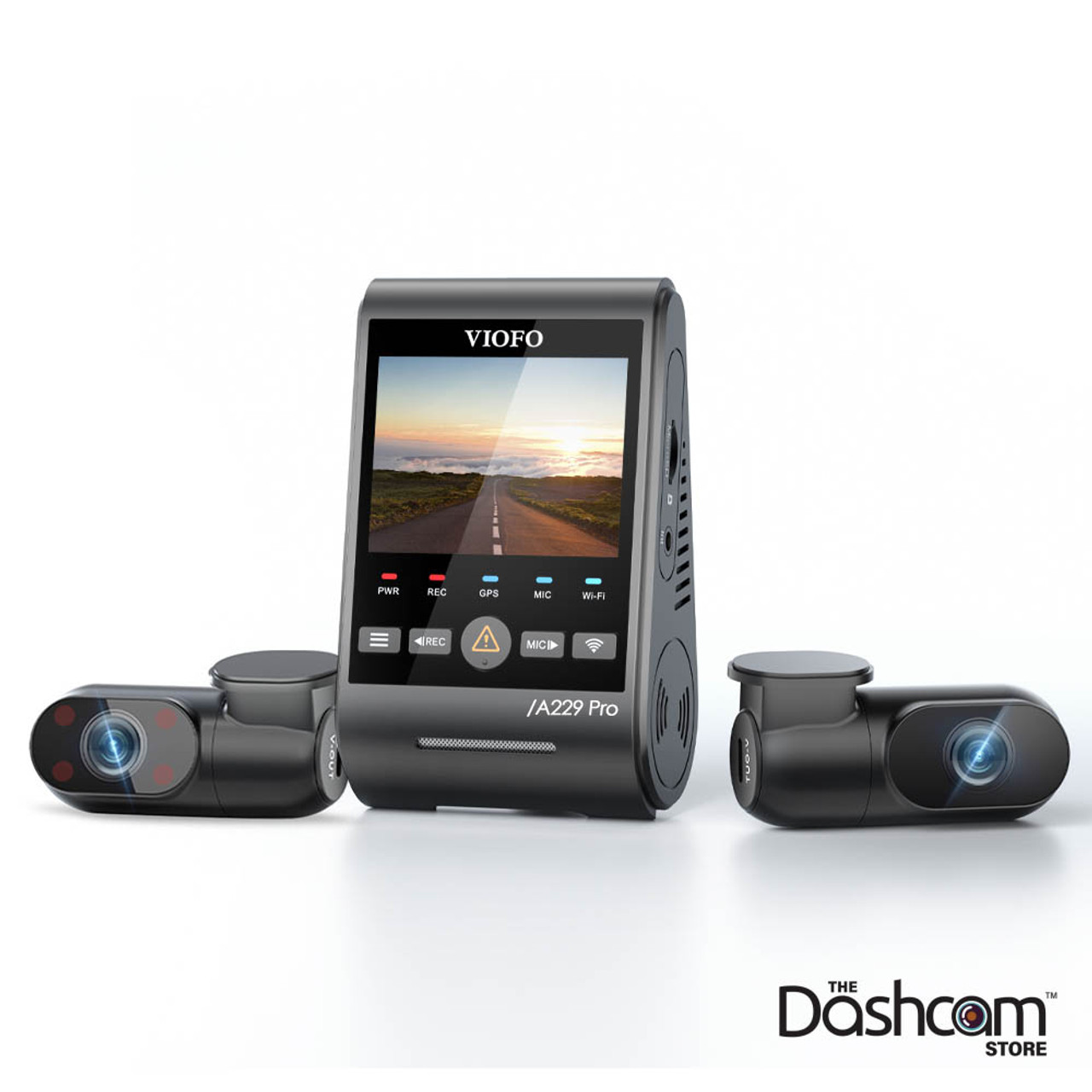 VIOFO A229 3CH PRO | 4K+2K+1080P 3CH Smart Dash Cam w/ GPS & WiFi