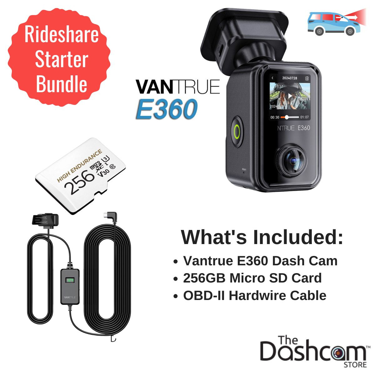 Shop Rideshare Dash Cam Starter Bundle | The Dashcam Store