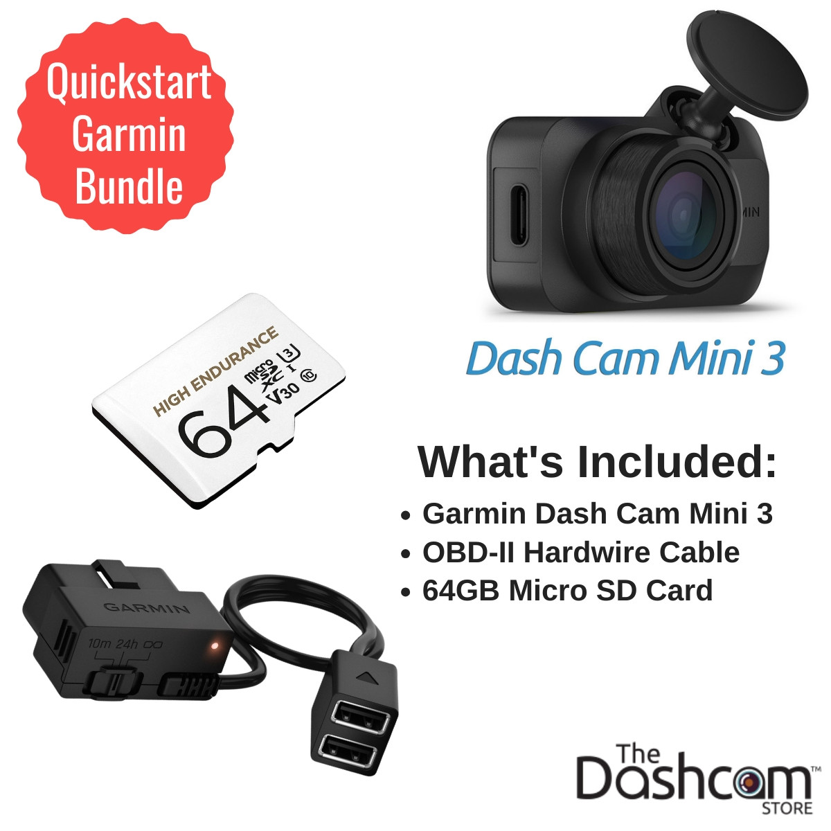 Shop Garmin Dash Cam Quick Start Bundle | The Dashcam Store