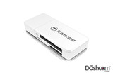 Transcend USB 3.0 Memory Card Reader (TS-RDF5W) | Adapts Full Size SD and MicroSD Memory Cards to USB