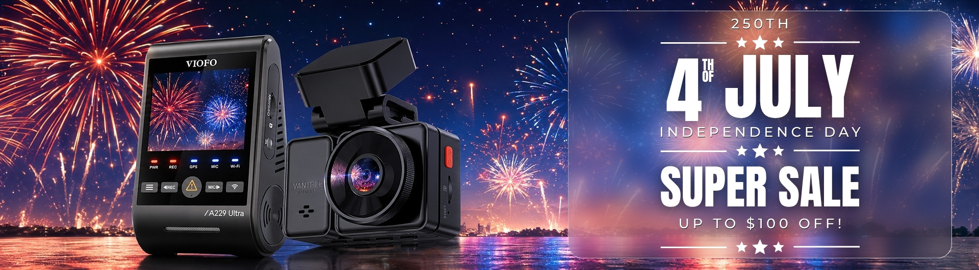 4th of July Dashcam Sale