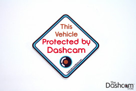 Sticker - This Vehicle Protected by Dashcam - Copyright © 2015 The Dashcam Store™