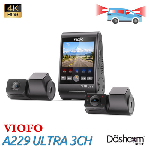 VIOFO A229 ULTRA 3CH Smart Dash Cam | For Sale Now At The Dashcam Store