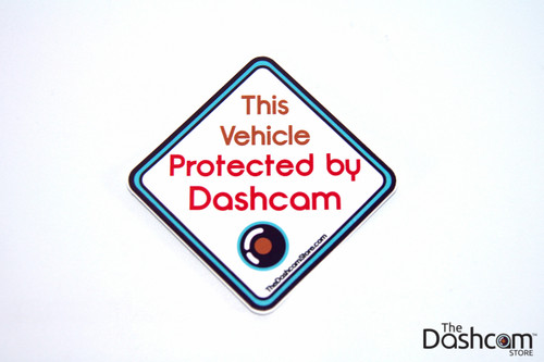 Sticker - This Vehicle Protected by Dashcam - Copyright © 2015 The Dashcam Store™