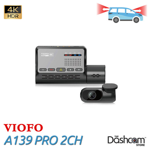 VIOFO A139 PRO 2CH | 4K Front and Rear Dash Cam w/ GPS & WiFi