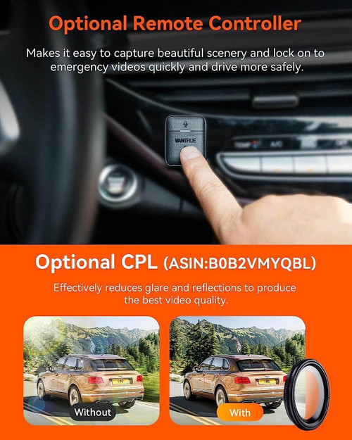 Shop Vantrue N4 PRO 4K Dash Cam, Amazing 3Channel Recording