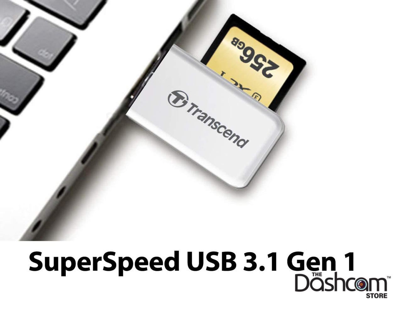 Transcend USB 3.0 Memory Card Reader | SD/Micro SD Adapter