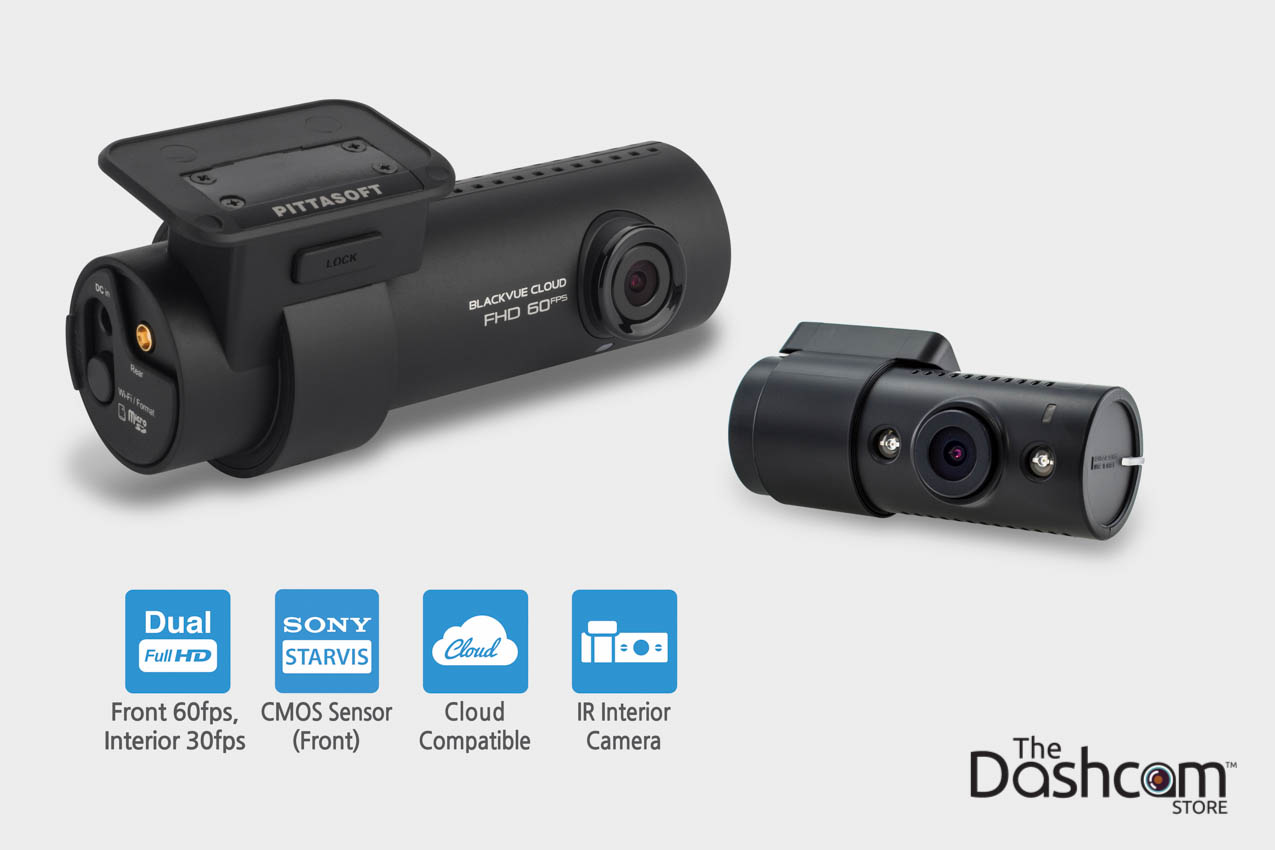 BlackVue DR750S-2CH-IR Dual Lens Dashcam w/Infrared Interior Lens
