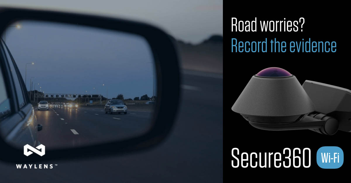 Waylens Secure360 Dash Cam 360° 4G In-Car Security Camera