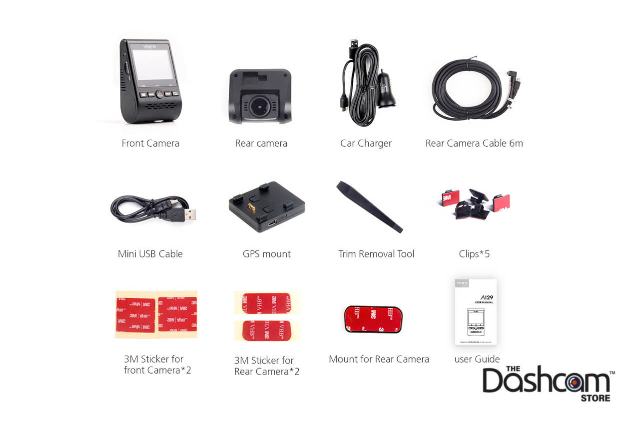 VIOFO - Cavo posteriore da 6 m per A129 Duo / A129 Pro Duo Dual Dash Cam per fotocamera anteriore e posteriore