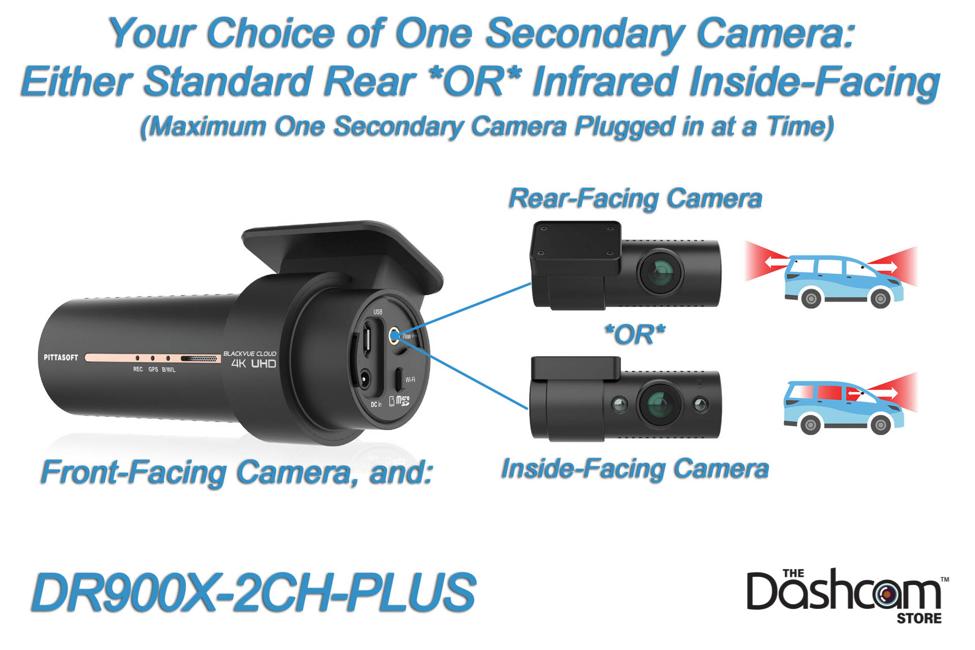 ひで BLACKVUE  DR900X-2CH ドラレコ Shop Open Box BlackVue DR900X-2CH-PLUS Dual Lens 4K Dash Cam