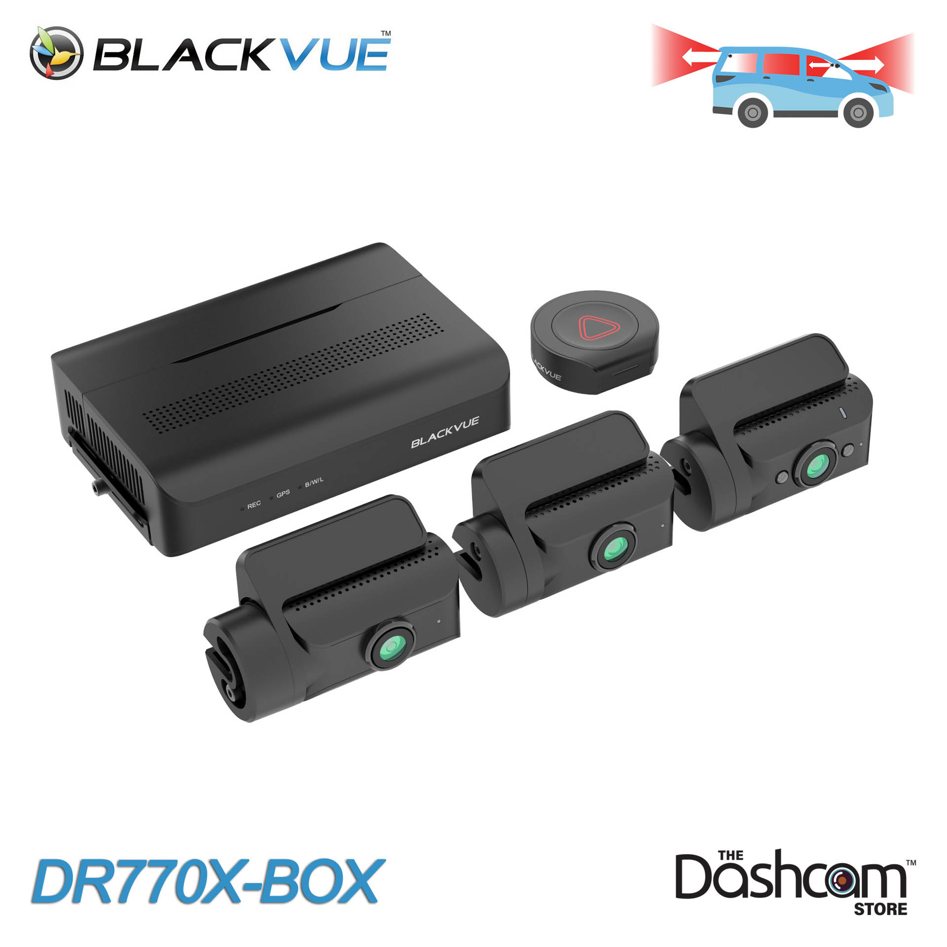 BlackVue DR770X-2CH-TRUCK Dash Cam w/ Exterior Rear Camera
