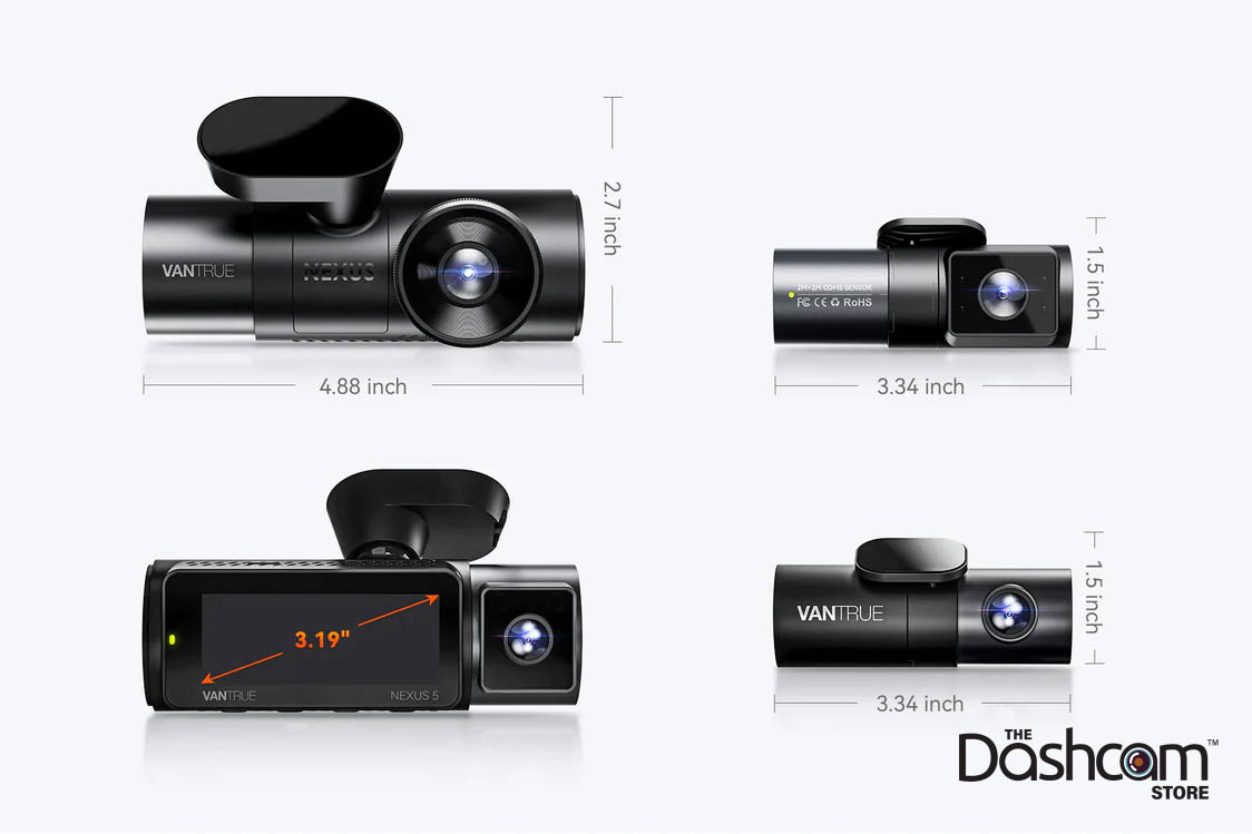 VANTRUE NEXUS 5 Dash Cams ドラレコ Vantrue N5S 4-Channel Dash Cam – 360° 2.7K with STARVIS 2