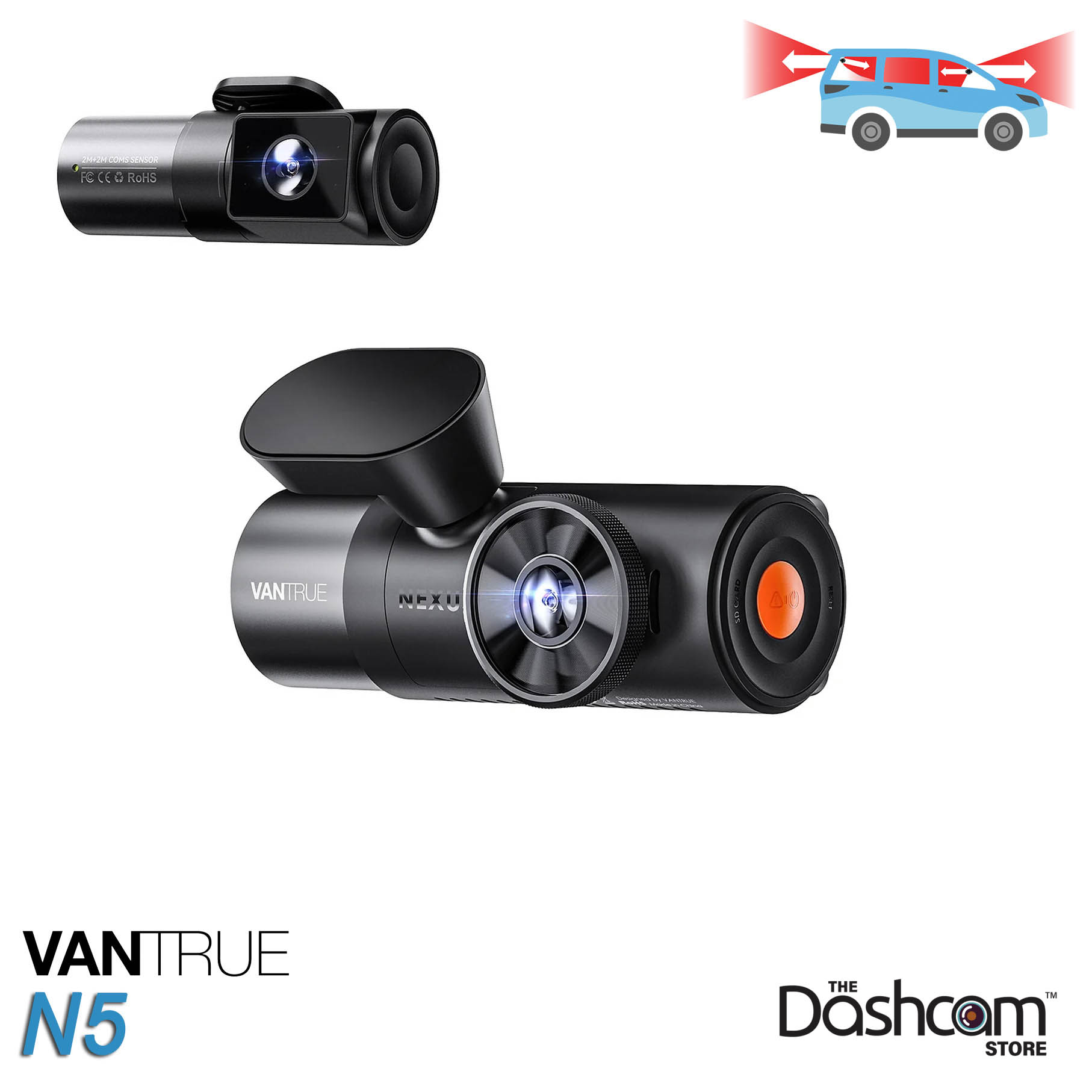 Vantrue N5 review: This dash cam offers nearly 360 degree coverage