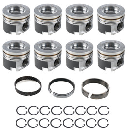 Duramax PowerPak Piston Set 4.075 Bore 6.6L LP5