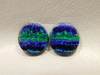 Azurite-Malachite Matched Pair Cabochons #27