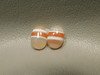 Carnelian Agate Matched Pair Cabochons #14