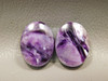 Charoite Matched Pair Cabochons #1