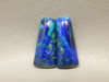 Azurite Malachite Bluebird Matched Pair Cabochons #20