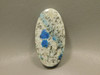 K2 Azurite Granite Stone Bead Pendant #8