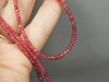 Red Spinel Beads Necklace Drilled Gemstone Beads Strand