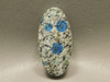K2 Azurite Granite Stone Bead Pendant #11