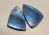 Covellite Matched Pair Triangles earring Stones Cabochons #12