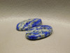 Lapis Lazuli Loose Gemstone Matched Pair Designer Cabochons #6