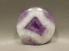 Chevron Amethyst Cabochon 40 mm Round  Semi Precious Gemstone #20