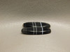 Tuxedo Agate Black White Striped Matched Pair Stone Cabochons #17