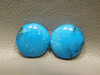 Turquoise Matched Pair Designer Cabochon Stones #18