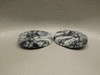 Pinolith or Pinolite Matched Pair Stone Cabochons #22