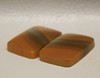Translucent Banded Agate Matched Pair Cabochons Gemstone #23