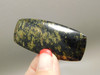 Apache Gold Cabochon Black Magnetite Chalcopyrite Stone #11