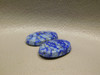 Lapis Lazuli Matched Pair Ovals Blue Loose Stone Cabochons #7