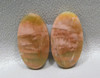 Rose Pink Royal Imperial Jasper Matched Pair Cabochon Stones #22