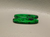 Maw Sit Sit Matched Pair Cabochons Rare Green Jade Ovals #6