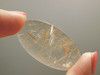 Cabochon Rutilated Quartz Transparent Gold Rutile Gemstone #13