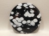 Snowflake Obsidian Large Cabochon Collector 2.75 inch Round #xl1