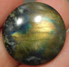 Spectrolite Cabochon Semi Precious 18 mm Round Stone #14