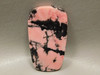 Cabochon Rhodonite Pink Black Semi Precious Stone Australia #11
