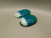 Chrysocolla Malachite Ovals Stones Blue Green White Cabochons #20